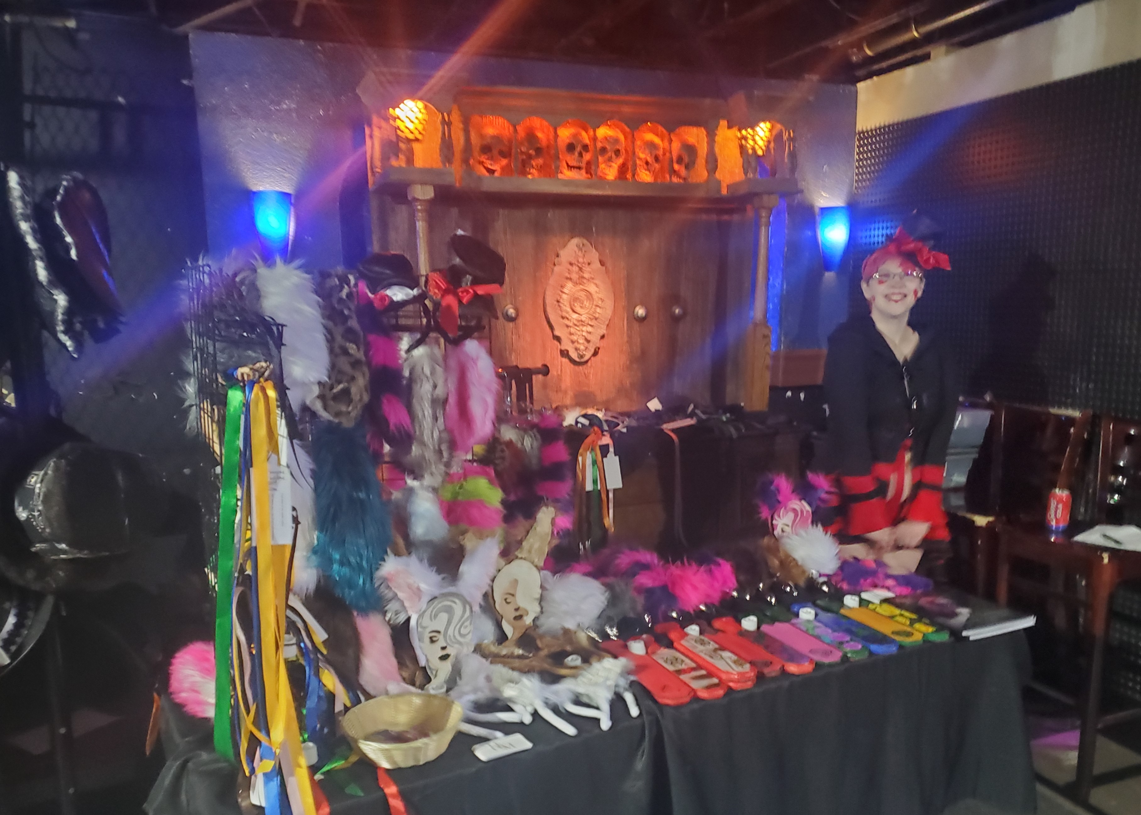 Picture of Costume Accessory Booth at a NightClub