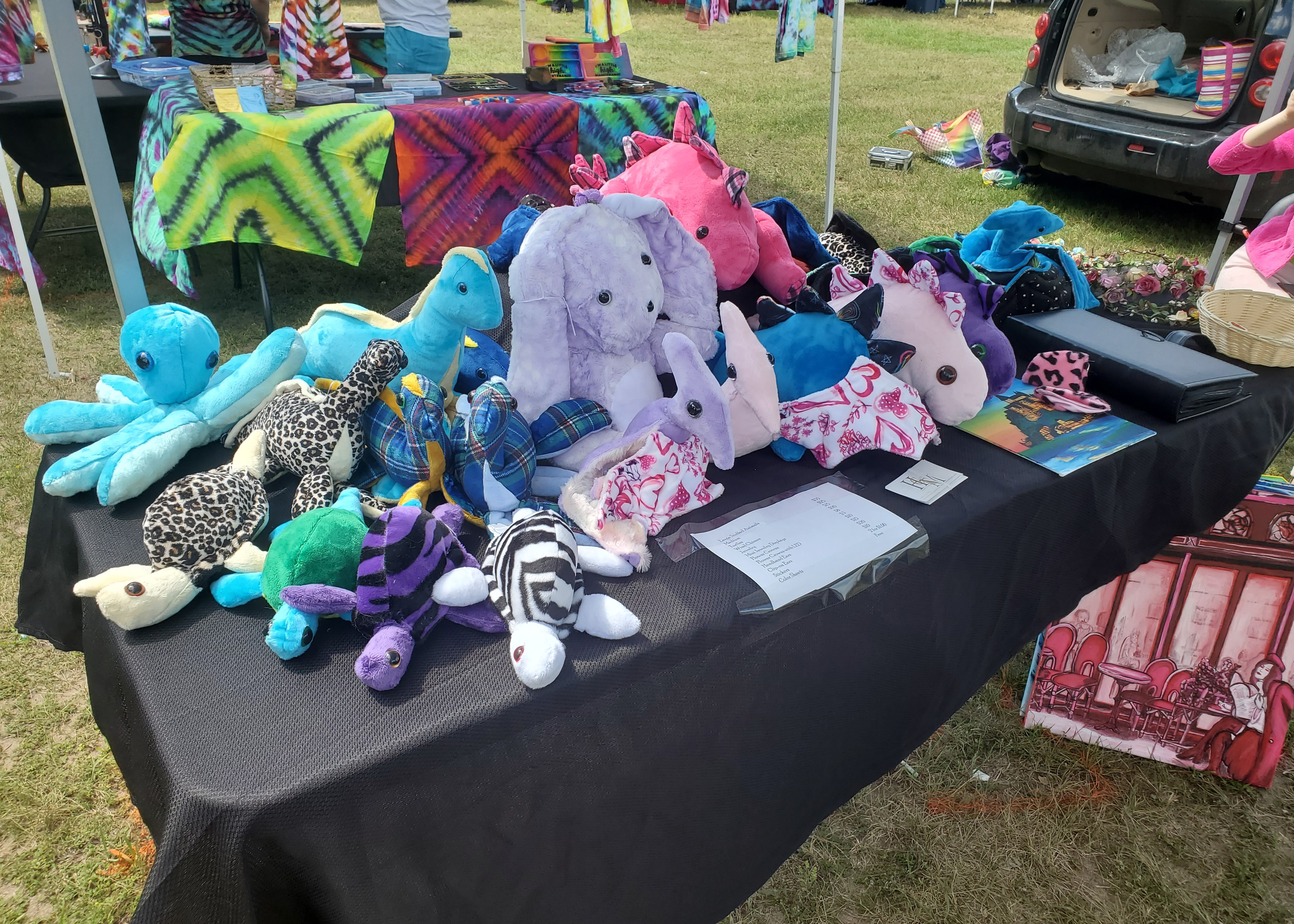 Picture of Stuffed Animal table at Princeton Arts and Crafts Fair